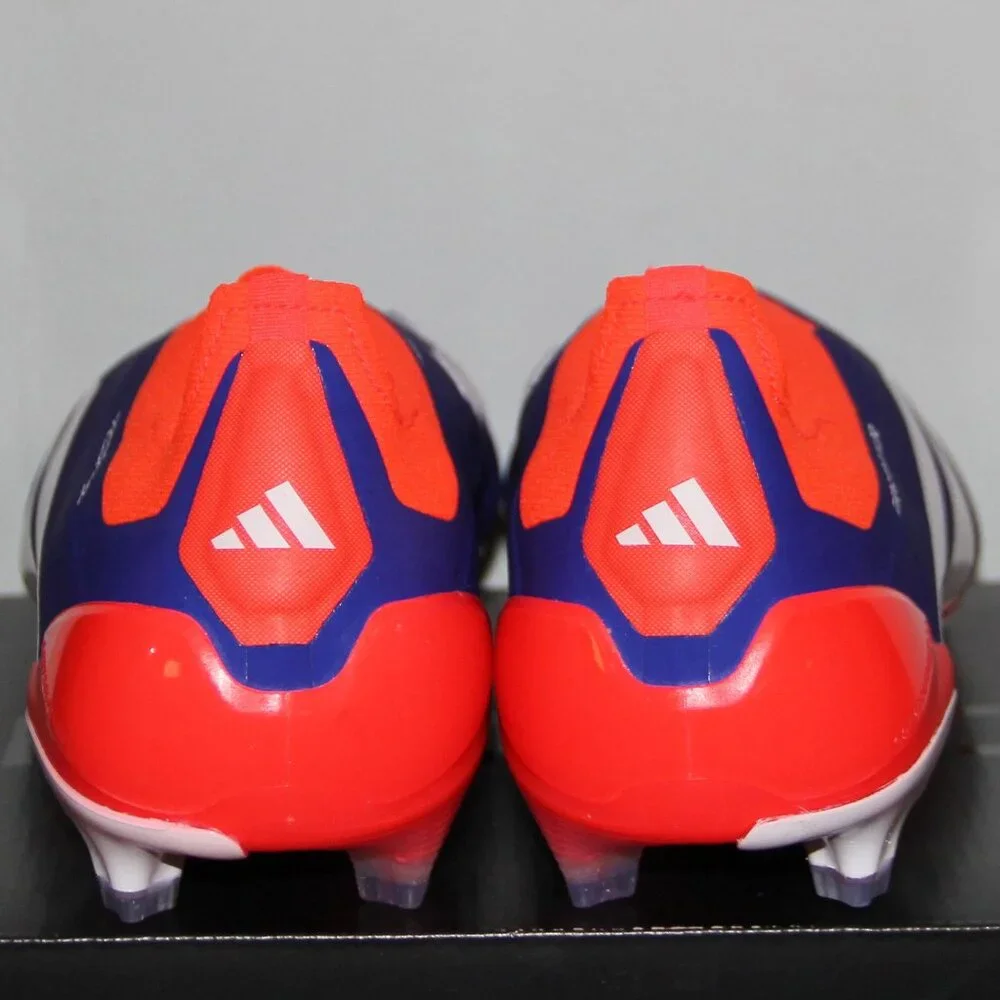 Adidas Predator Elite Laceless LL FG Soccer Cleats Mens 12.5 Blue White